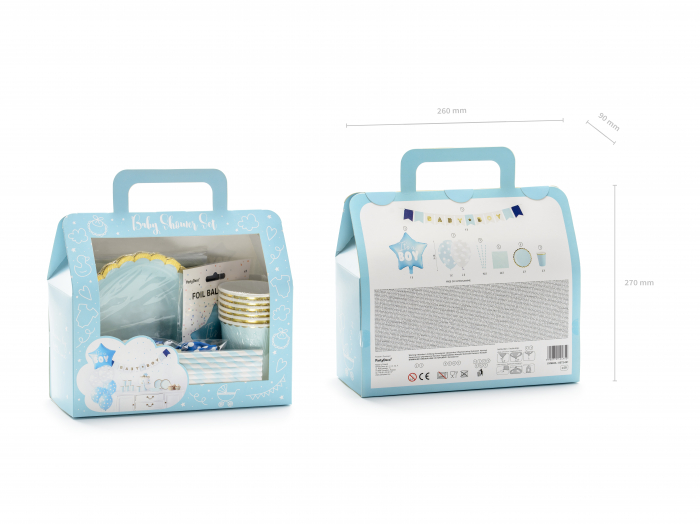 Set 49 buc decorațiuni petrecere - It's A Boy [3]