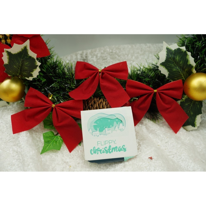 Set 6 fundite pentru brad, Rosii, clasice , 7 x 8 cm, din poliester, Flippy [4]