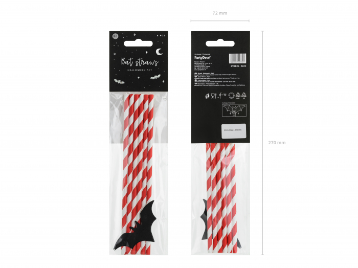 Set 6 paie Bats, 19.5cm [2]