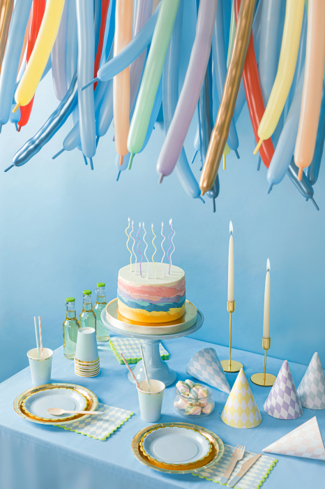 Set 8 lumânări tort spirala, 14cm [2]