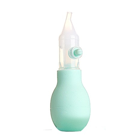 Set Aspirator Nazal pentru Copii, Flippy, Manual, Anti-Reflux, cu Pompita, Usor de Curatat, Varf din Silicon, 11.2x4cm, Verde [1]