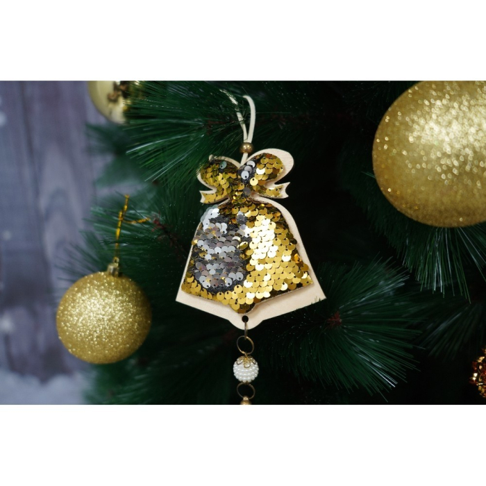 Set brad artificial de Craciun si elemente decorative tip pin, inaltime 210 cm, diametru 115 cm, 350 ramuri cu ace 3D 12 cm, Flippy, verde, suport metalic inclus [5]