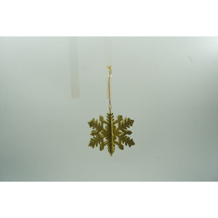 Set de 12 ornamente de brad, Flippy, de tip Glob, Rosu/ Auriu, din plastic, cu finisaj sclipitor , cutie  6  cm adancime x 23  cm lungime x 18  cm inaltime [5]