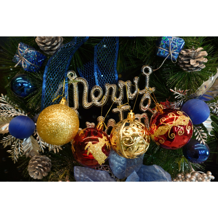 Set de 24 ornamente de brad, Flippy, de tip Glob, Rosu/ Auriu, cu ø de 6 cm, din plastic, cu finisaj sclipitor , cutie  14  cm lungime x 32  cm inaltime x 14  cm adancime [4]