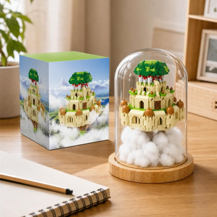 Set de Construit in Sticla, Flippy, Model 1, Jucarie Tip Blocuri din Plastic, Decoratiune DIY pentru Asamblare, Dimensiune 18.5 x 14.5 cm, Varsta 14 Ani+, Multicolor [2]