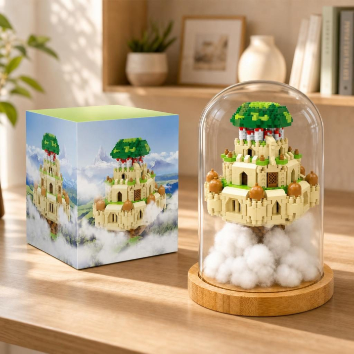 Set de Construit in Sticla, Flippy, Model 1, Jucarie Tip Blocuri din Plastic, Decoratiune DIY pentru Asamblare, Dimensiune 18.5 x 14.5 cm, Varsta 14 Ani+, Multicolor [3]