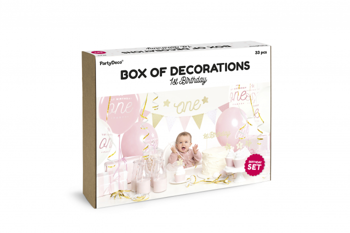 Set decorațiuni petrecere Fetite - 1 An [2]