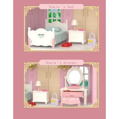 Set dormitor pentru papusi cu mobilier si figurina, Flippy [4]