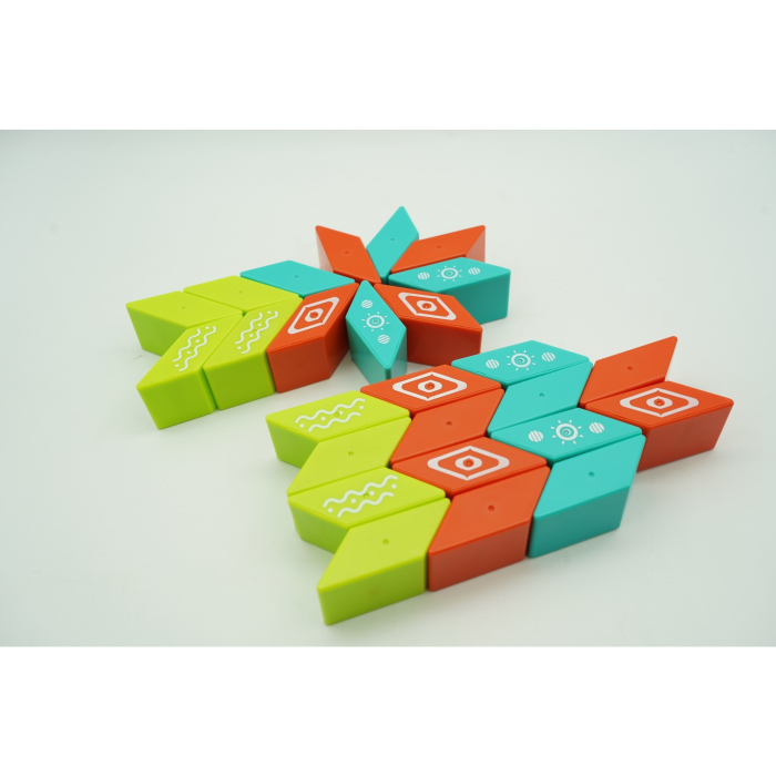 Set inteligent de constructie cu piese magnetice, 26 piese, +3 ani, multicolor [5]