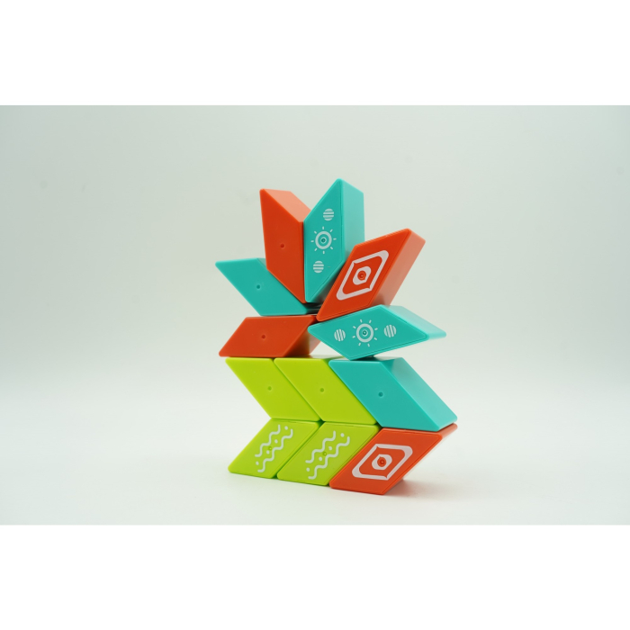 Set inteligent de constructie cu piese magnetice, 26 piese, +3 ani, multicolor [7]