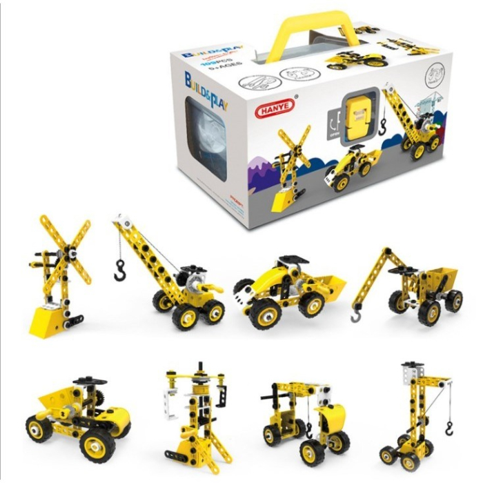 Set pentru construit masini, Flippy, Educativ si creativ, 100 piese [6]