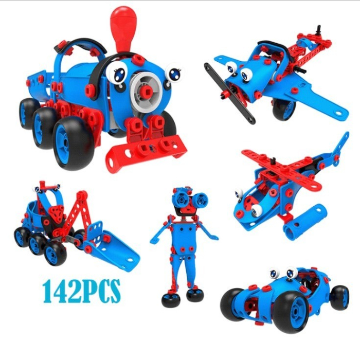 Set pentru construit masini, Flippy, Educativ si creativ, 134 piese [6]