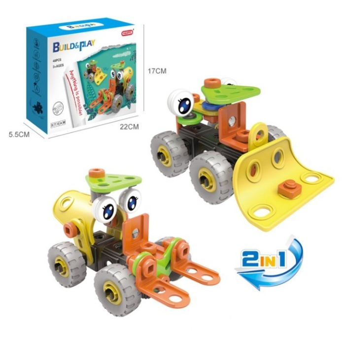 Set pentru construit masini, Flippy, Educativ si creativ, 46 piese [4]