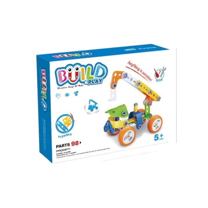 Set pentru construit masini, Flippy, Educativ si creativ, 98 piese [5]