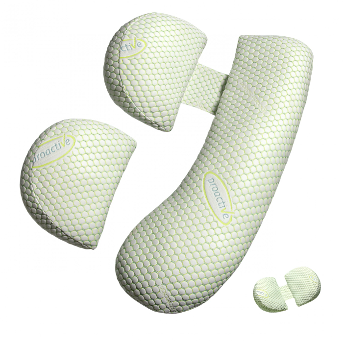Set Perna pentru Gravide, Flippy, Husa Detasabila, Utilizare in Forma H si U, Reglabila, Latime Ajustabila, Proactive, Verde [2]
