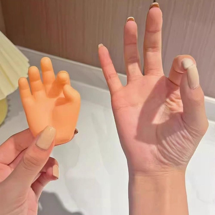 Suport de Baie , Multifunctional, pentru Periute/Cabluri, din PVC, cu Ventuza, Model Mana, 7 x 6.5 cm, Crem [3]