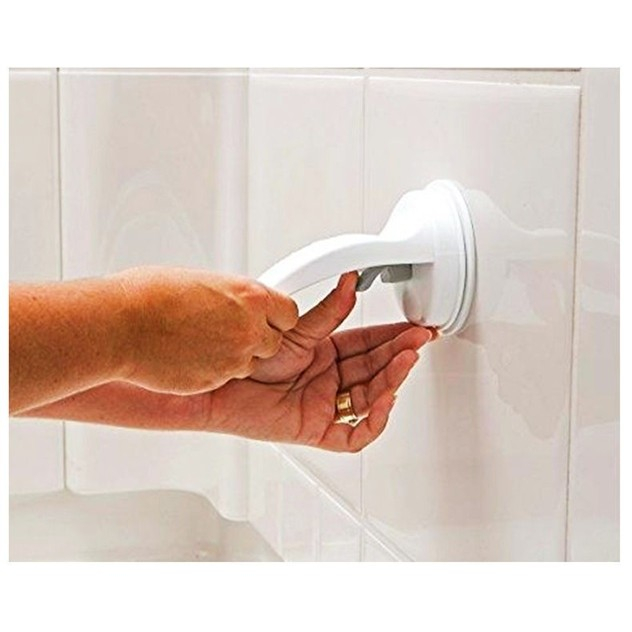 Suport de Picior , pentru Baie, cu Ventuza, din PP si PVC, Antiderapant, 11.5 x 15 cm, Alb [3]