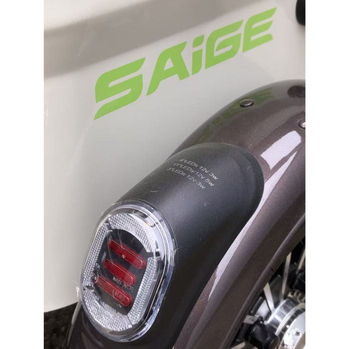 Triciclu Electric V6, Saige, Fara Permis, cu Doua Locuri, Motor 1800W, Baterie 72V24Ah, Autonomie 60km, 220x88x105 cm, Viteza Maxima 25km/h, Alb Coffee [8]