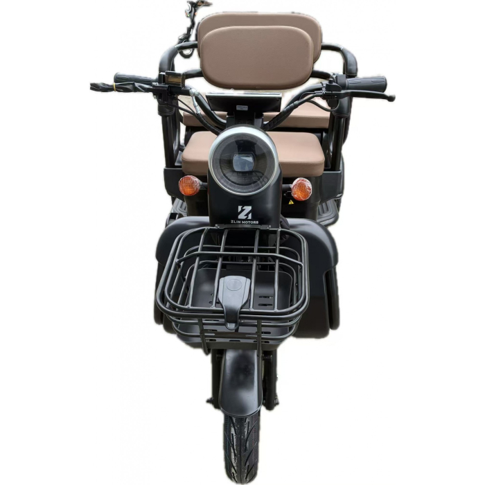 Triciclu Electric V6, Saige, Fara Permis, cu Doua Locuri, Motor 1800W, Baterie 72V24Ah, Autonomie 60km, 220x88x105 cm, Viteza Maxima 25km/h, Negru OldStyle [8]