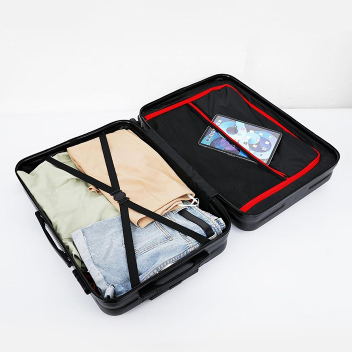 Troler de Calatorie, Flippy, 56 x 35 x 22 cm, 4 Roti, Maner Reglabil, din ABS, cu Fermoar, Blocare cu Cod, Impermeabil, Model Astronaut, Roz [4]