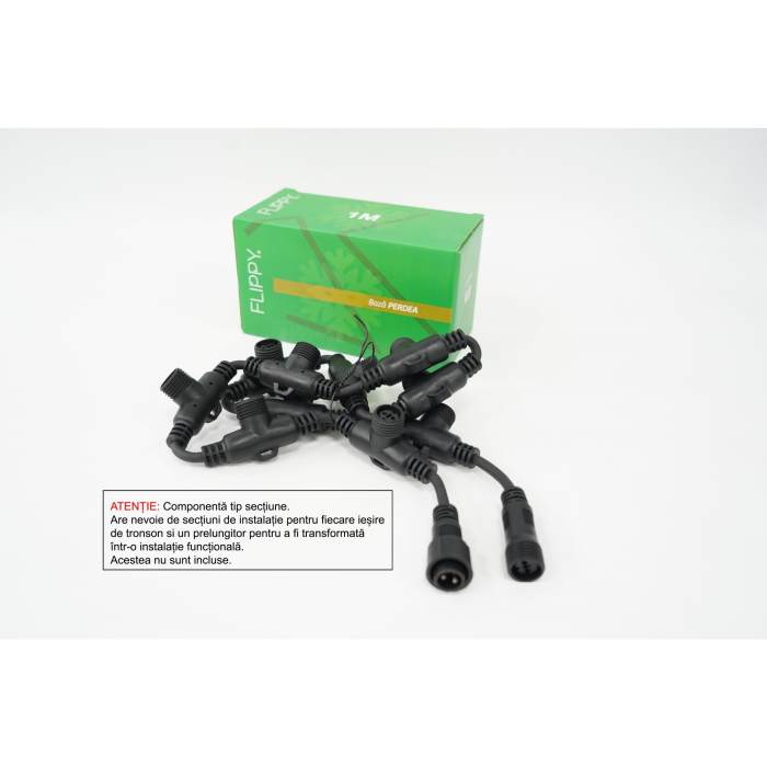 Tronson Flippy, 1 m IP65, Fir Negru [1]