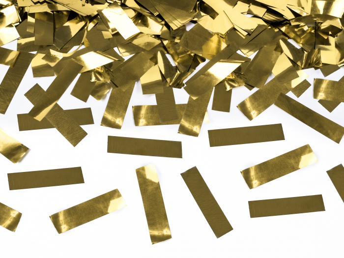 Tun de confetti, auriu, 40cm [2]
