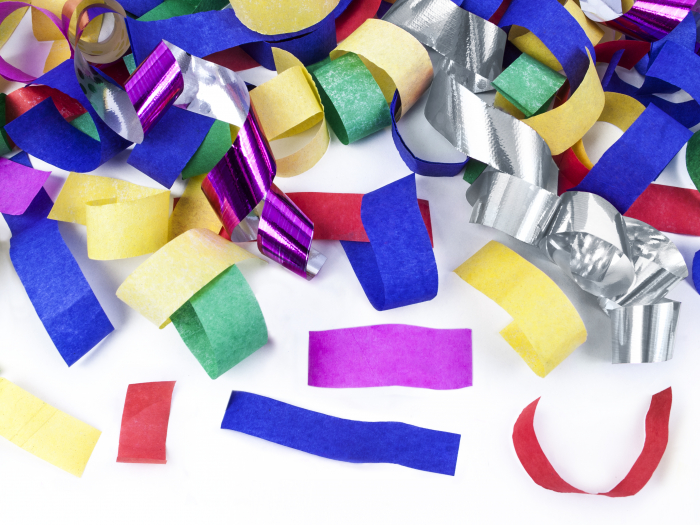 Tun de confetti și serpentine, mix, 40cm [3]