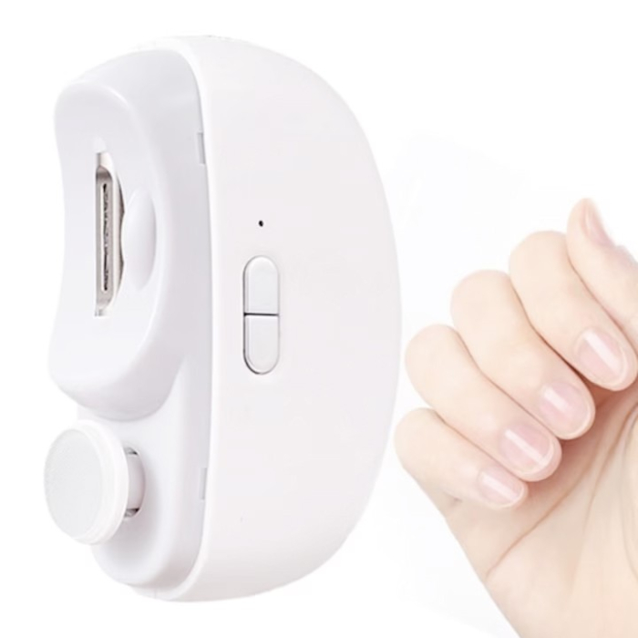 Unghiera Electrica 2 in 1, Flippy, Taiat si Slefuit, 2 Viteze, Lumina LED, Design Ergonomic, Compartiment Resturi, Portabila, Silentioasa 65 db, USB-C, Manichiura, Ideal Pentru Copii si Adulti, 8.5 x  [5]