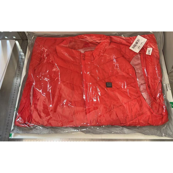 Vesta cu Incalzire, Flippy, Unisex, 2 Zone de Incalzire, Umplutura Bumbac, 3 Trepte de Temperatura, Incarcare USB, Rosu, 65 - 75 kg, Marime XXL [6]
