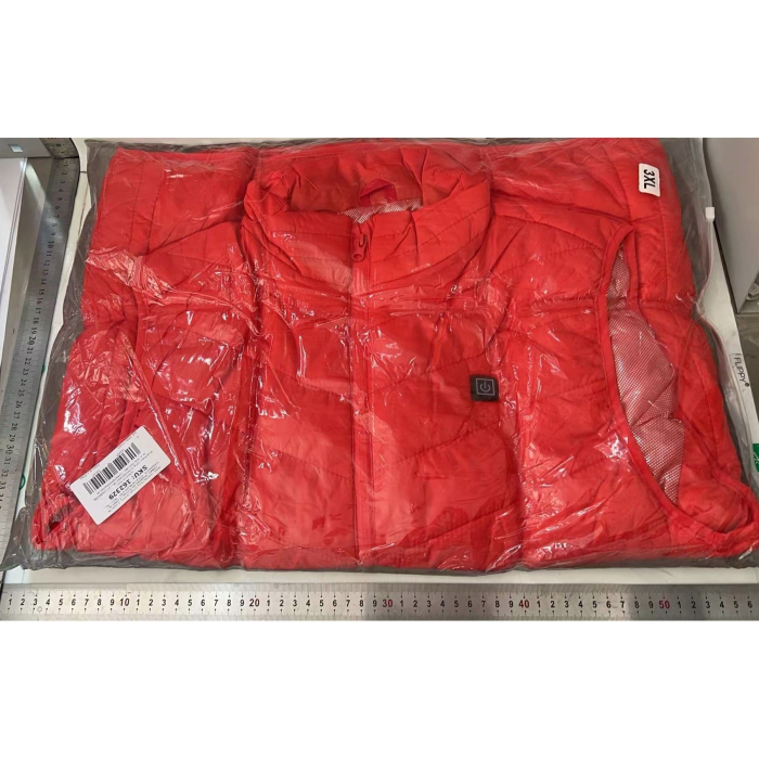 Vesta cu Incalzire, Flippy, Unisex, 2 Zone de Incalzire, Umplutura Bumbac, 3 Trepte de Temperatura, Incarcare USB, Rosu, 74 - 84 kg, Marime XXXL [6]