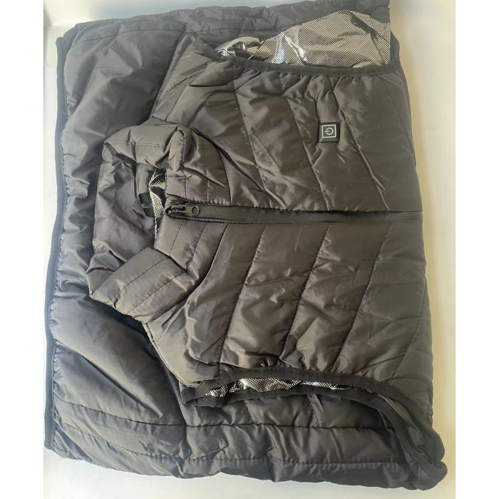 Vesta Inteligenta Incalzita, Flippy, Unisex, 2 Zone de Incalzire, Umplutura Bumbac, 3 Trepte de Temperatura, Incarcare USB, Negru, 58 - 65 kg, Marime XL [5]