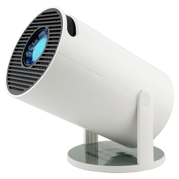 Video Proiector Portabil cilindric HY300PRO, Flippy, Inteligent, Full HD 1080 x 1280, Wireless, Compatibil cu Android/iOS, 17 x 10 x 9 cm, Alb [8]