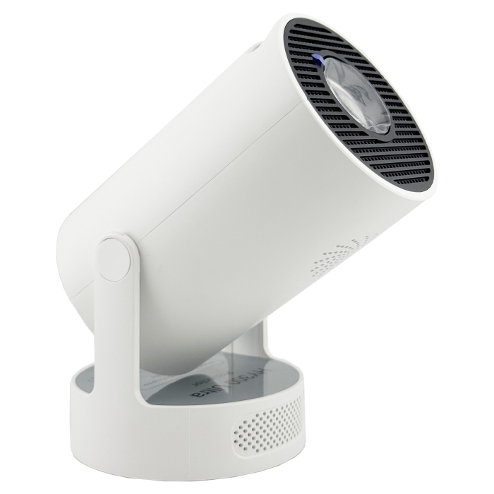 Video Proiector Portabil cilindric HY300ULTRA, Flippy, Inteligent, ULTRA HD 4K 1920 x 1080, Wireless, Compatibil cu Android/iOS, DC, 17 x 11 x 9.5 cm, Alb [7]