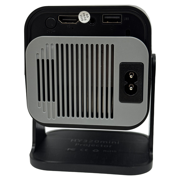 Video Proiector Portabil HY320 MINI, Flippy, Inteligent pentru Jocuri, Ultra HD 1920 x 1080, Wireless, Compatibil cu Android/iOS, AC, 17 x 10 x 9 cm, Negru [8]