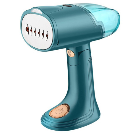 Electronice si gadgeturi - Aparat de Calcat Haine, Flippy, Aparat Portabil pentru Calcat Haine, Perfect pentru Calatorii, 20 x 10.5 x 8.7 cm, 1500 W, 220 V, Turcoaz
