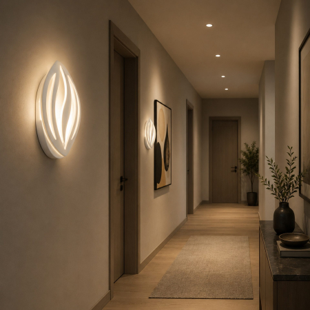 Iluminat - Aplica LED ORCHID 15W Petala Lumina Rece/Calda/Neutra Acril Metal Alb