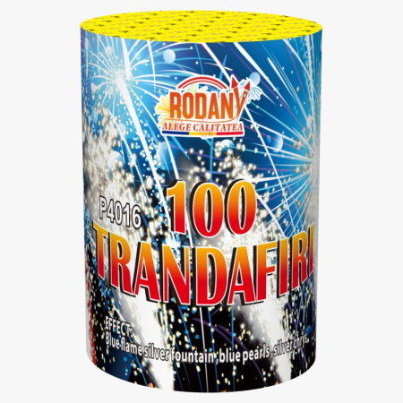 Seturi de artificii - Artificii pe cer multicolore - 100 de Trandafiri Albastrii