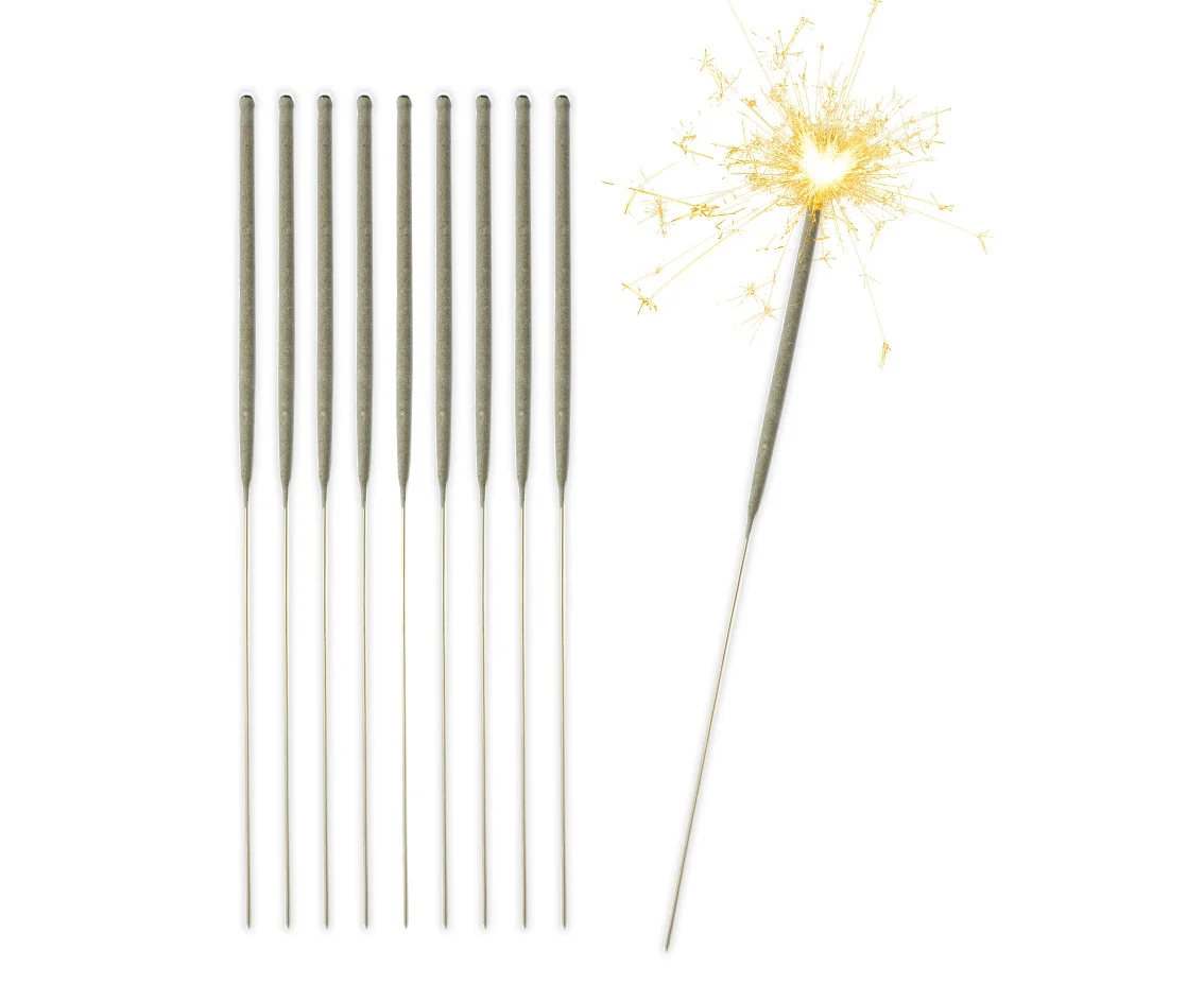 ACCESORII PENTRU NUNTA - Artificii sparklers de mana - stelute de brad 29 cm - set 10 buc