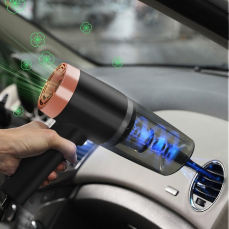 Aspirator Portabil Auto, Flippy, pentru Casa si Masina, Cablu Auto, Tub Prelungitor, 4 Capete de Aspirare, 20x16x19cm, Negru [9]