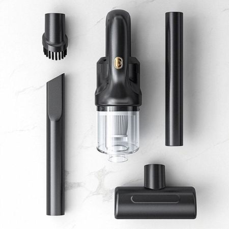 Aspirator Portabil fara Fir, Flippy, Incarcare USB, Pentru Casa si Masina, Autonomie 45 min, Negru [3]