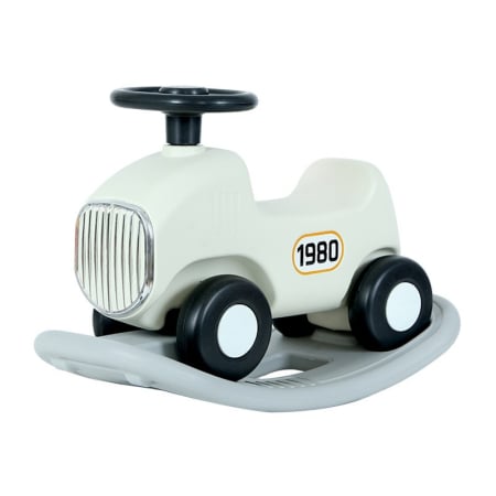 Masinute, Triciclete si Masinute Electrice - Balansoar 2 in 1 pentru copii Flippy, masinuta detasabila, varsta peste 1 an, unghi 40 de grade, interior/exterior, volan cu sunete si lumini,