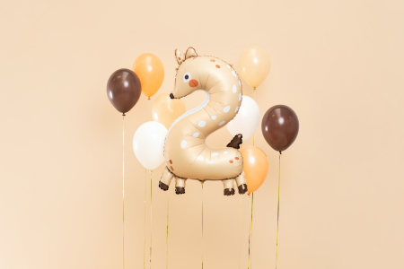 Balon folie Numărul 2 - Căpriorul, 65x102 cm, mix (1 pachet / 1 buc.) [1]