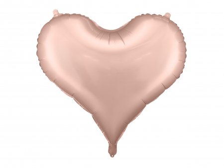Petrecere Valentines Day - Balon de folie Inima Rosegold 75 cm