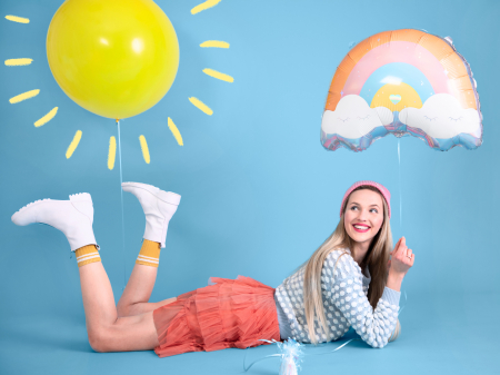 Balon din folie Curcubeu 55 cm [1]