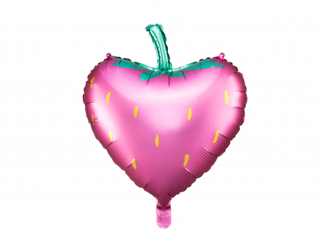 PETRECERI FETITE - Balon din folie Capsuna 45 cm