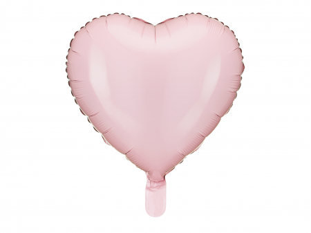 Petrecere Valentines Day - Balon din folie Inima, 45 cm, roz deschis