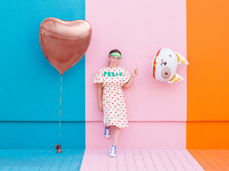 Balon din folie Inimă auriu, 72x73 cm [1]