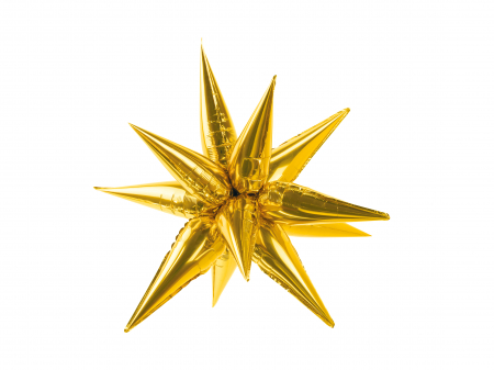 Petreceri Aniversare - Balon din folie Stea aurie 3D, 70 cm
