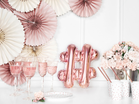 Balon folie #, 35cm, rose gold (1 buc.) [2]