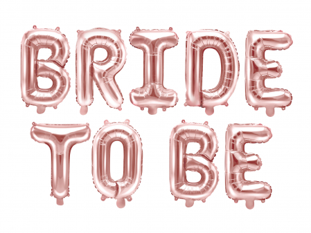 Baloane litera - Balon folie Bride to be, 340x35cm, rose gold (1 buc.)